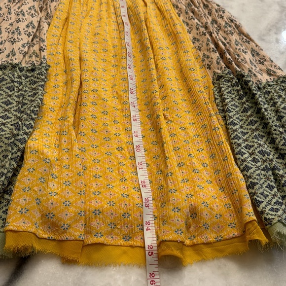 Free People Across The Sea Tunic Top Citrus yellow size medium - Picture 12 of 16